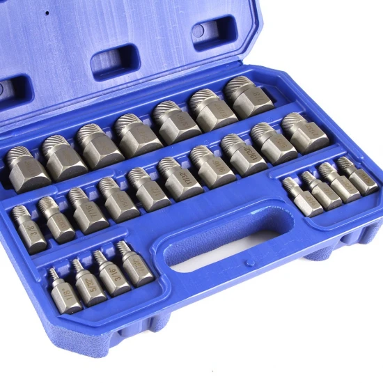 Sada vytahováků na poškozené šrouby 1/8"-7/8" 25 dílná M58661