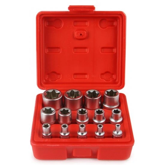 Nástrčné klíče vnitřní torx E4-E24 14ks M66422