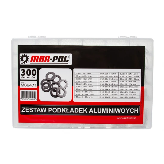 Hliníkové podložky těsnění 300ks M66471
