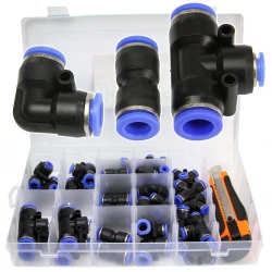 Sada pneumatických rychlospojek 4-12 mm 52 kusů M66572