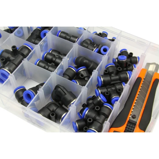 Sada pneumatických rychlospojek 4-12 mm 52 kusů M66572