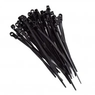 Stahovací páska s okem 4.7 mm rozměr 150 x 5.0 mm černá balení 50ks M66584