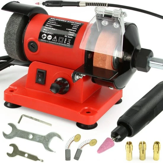 Stolní dvoukotoučová bruska s přímou bruskou M79208