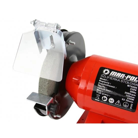Elektrická stolní bruska pásová kotoučová 250W M79209