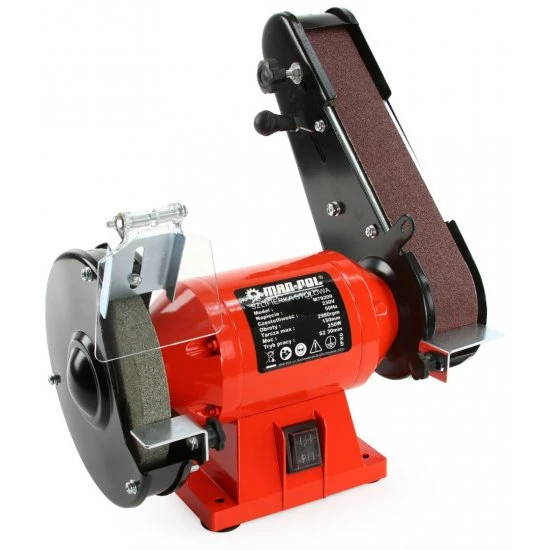 Elektrická stolní bruska pásová kotoučová 250W M79209