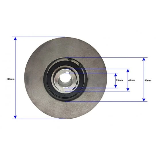 Řemenice s odstředivou spojkou na benzínový motor 147x25mm M79482