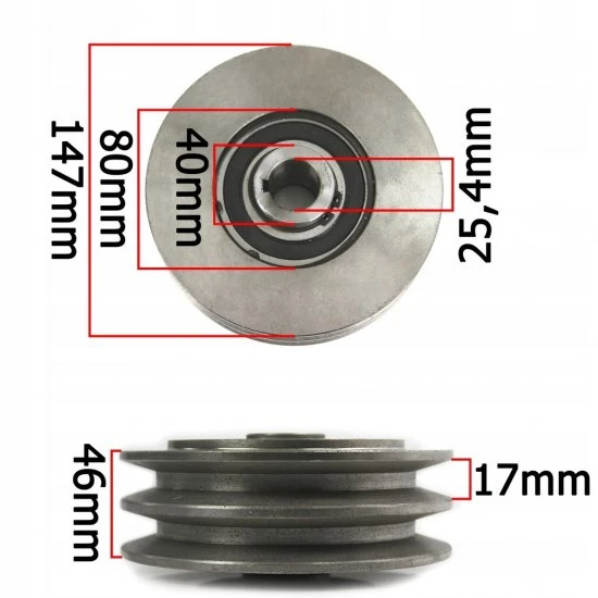 Řemenice s odstředivou spojkou na benzínový motor 147x25.4mm M79482A