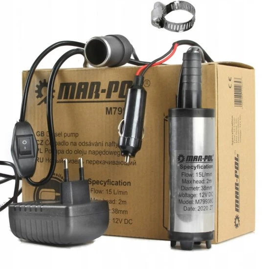 Ponorné čerpadlo 12V 230V na naftu 38mm M79938C