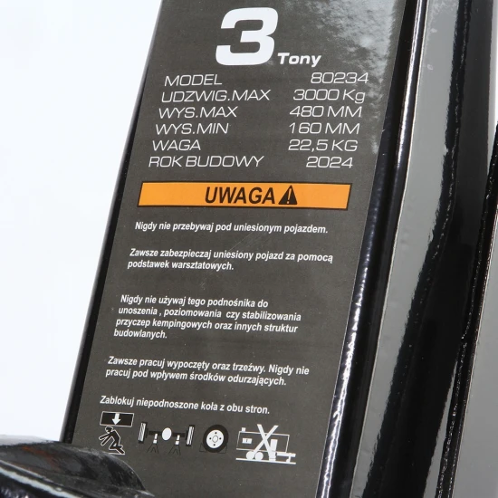 Hydraulický pojízdný nízkoprofilový zvedák 3 tunový M80243