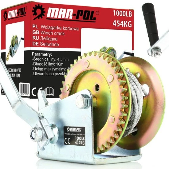Ruční lanový naviják 454 kg M80730