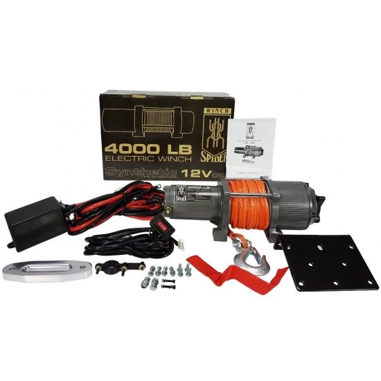 Elektrický 12V naviják 1814kg 4000 LBS syntetické lano M80800