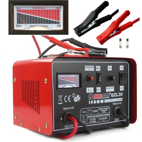 Nabíječka autobaterií 12/24V autonabíječka 30A M82506