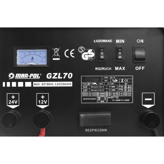 Nabíječka autobaterií 12/24V autonabíječka 70A M82508