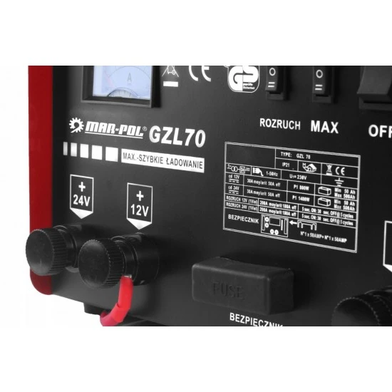 Nabíječka autobaterií 12/24V autonabíječka 70A M82508