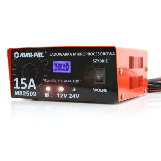 Nabíječka baterií 12/24V 15A M82509