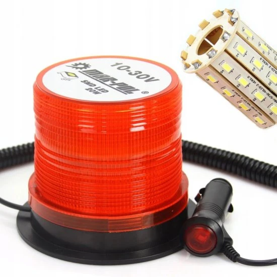 Maják výstražný oranžový 10-30V 40LED M82712