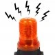 Maják výstražný oranžový 10-110V 30 LED M82713