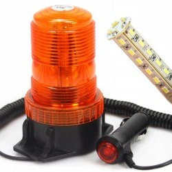 Maják výstražný oranžový 10-110V 30 LED M82713