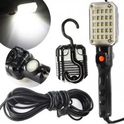 Pracovní LED svítilna 230V 25 LED s magnetem a hákem M82735