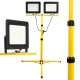 Pracovní lampa na stativu 2x100W 230V M82736