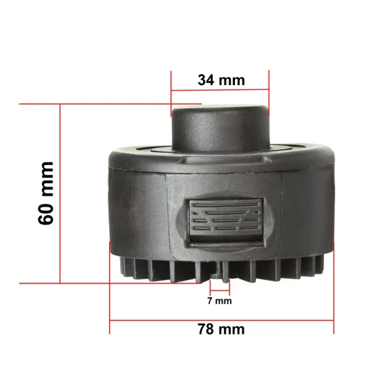 Strunová žací hlava na elektrický křovinořez 7mm M83057