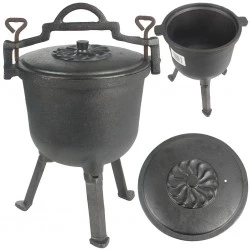 Litinový kotlík 8 litrový na guláš na oheň M90030