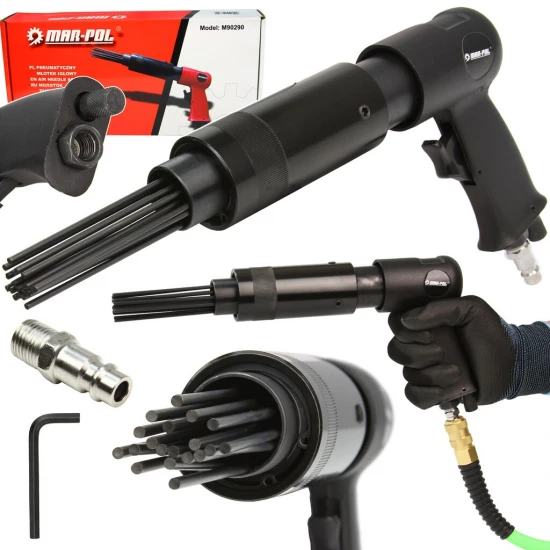 Pneumatický jehlový oklepávač rzi M90290