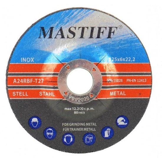 Brusný kotouč na kov 125 x 6.0 x 22.2 mm MFGD12560