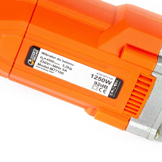 Ponorný vibrátor na beton motor 1250W M77100