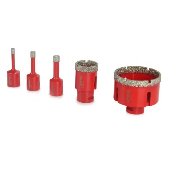Diamantové vrtáky M14 do dlažby 6-68 mm 5 dílná sada M22595