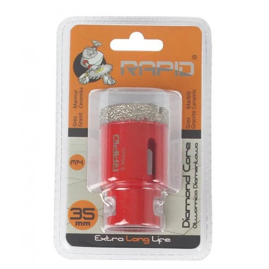 Diamantový vykružovák vrták M14 do dlažby průměr 35 mm M22766