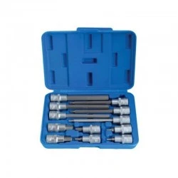 Zásuvné 1/2" hlavice imbus hex H4–H12 sada 12 ks S-SH1212L