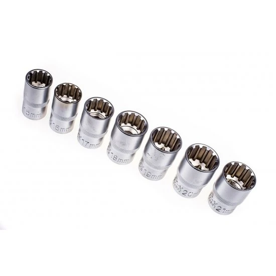 Sada nástavců spline 19ks 8-32 mm 1/2 S-19GL12