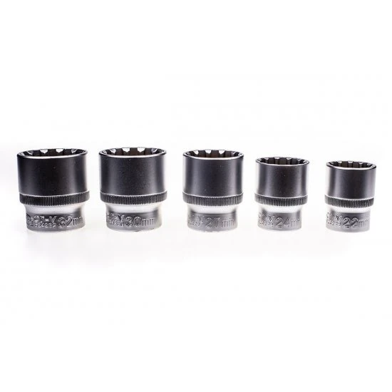 Sada nástavců spline 19ks 8-32 mm 1/2 S-19GL12
