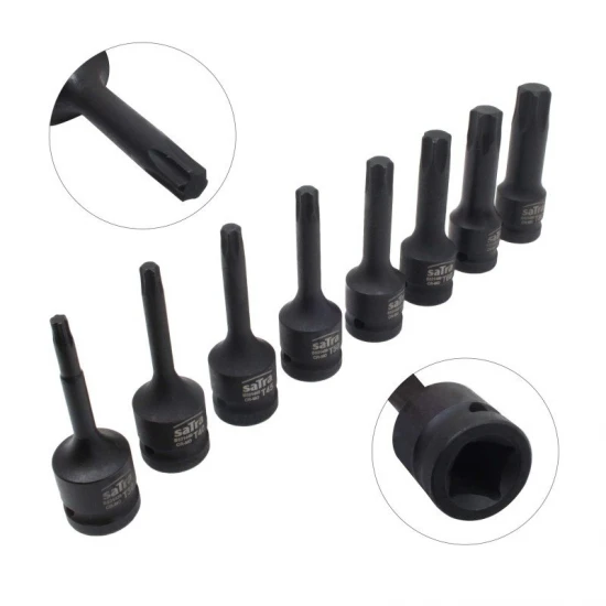 Sada kovaných 1/2" nástavců torx T30-T80 8 dílná S-1MTORX8