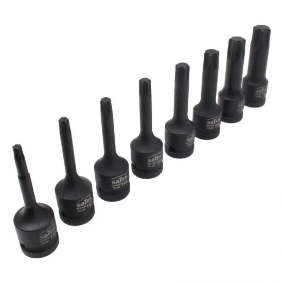 Sada kovaných 1/2" nástavců torx T30-T80 8 dílná S-1MTORX8