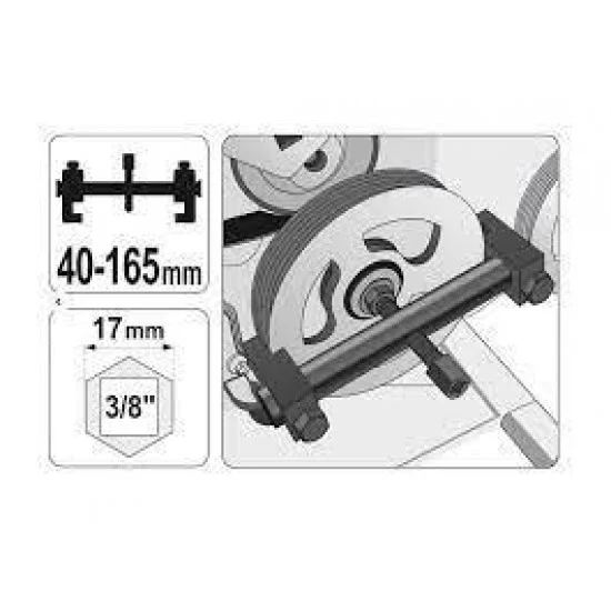 Stahovák řemenic alternátoru vodní pumpy klimatizace 40-170mm S-90093