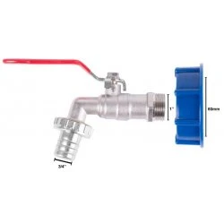 Redukce na IBC kontejner 3/4" ventil 256930