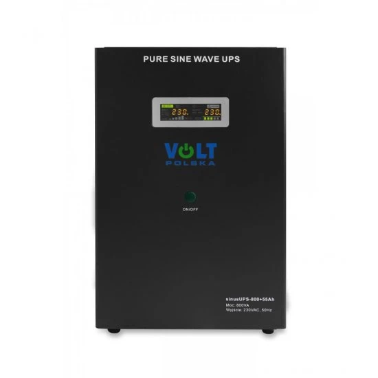 Záložní zdroj ke kotli Volt 500W 800VA s akumulátorem 55Ah 3SR800WA55