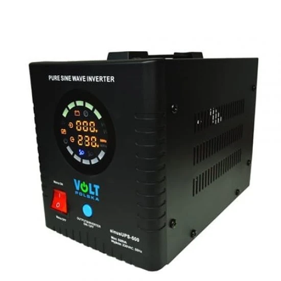 Záložní zdroj ke kotli Volt sinus PRO 500 800VA černý 12V 230V