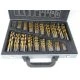 Sada vrtáků do kovu 1-10mm 170 dílná HSS titan M22306