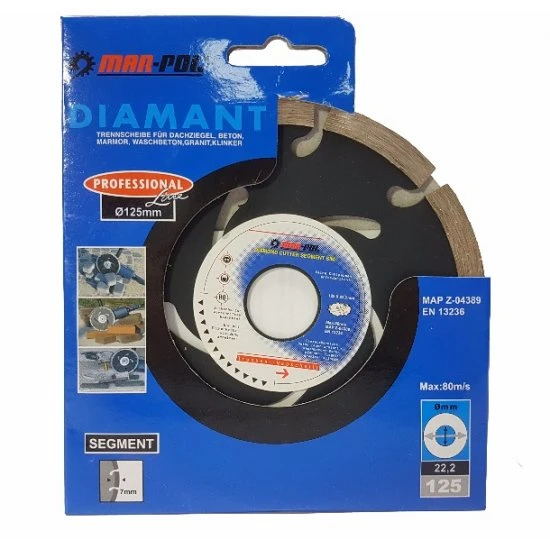 Diamantový řezný kotouč segmentový 125mm M08732