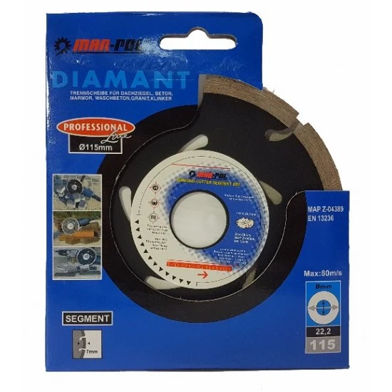 Diamantový řezný kotouč segmentový 115mm M08730