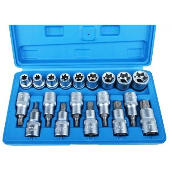 Sada nástrčných klíčů TORX a E-TORX FT2219