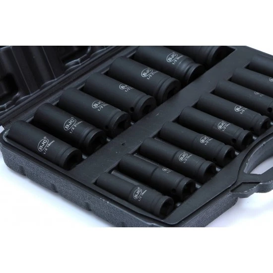 Kované nástrčné klíče 1/2" 10-32mm 16ks M58274