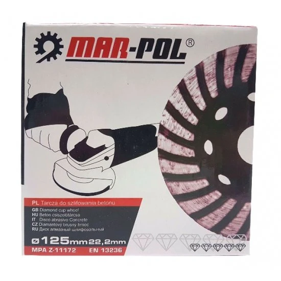 Brusný diamantový kotouč 125x22.2x5mm TURBO M08784