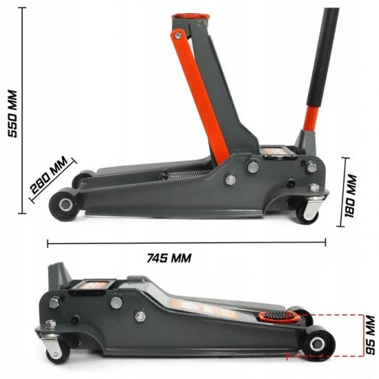Pojízdný nízkoprofilový zvedák BJC 4 tunový M80236