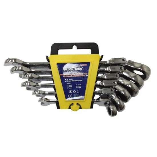 Očko ráčnové klíče kloubové 6ks 8-19mm FT660227