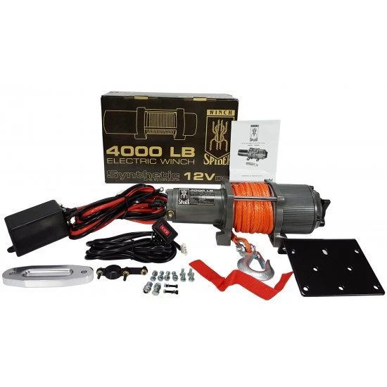 Elektrický 12V naviják 1814kg 4000 LBS syntetické lano M80800