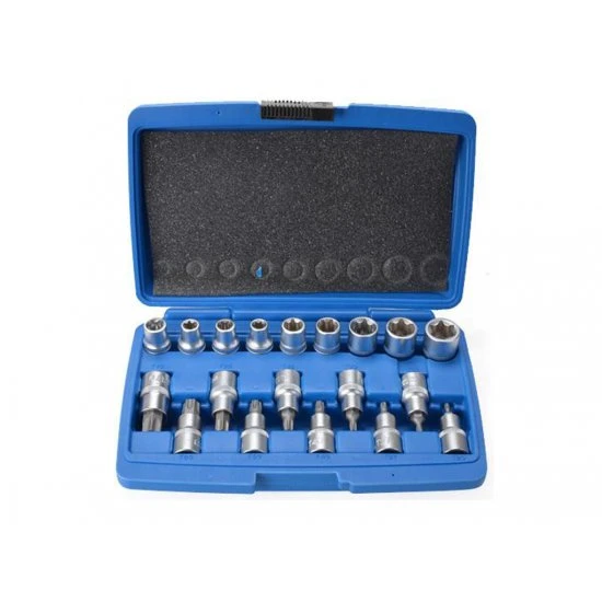 Sada nástrčných klíčů TORX a E-TORX FT2219
